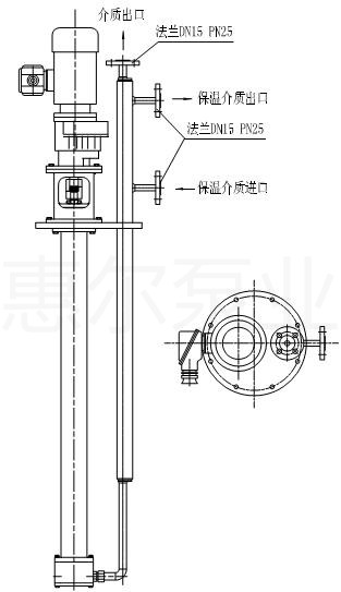 液下齿轮泵结构图